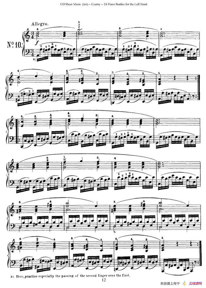 Czerny - 24 Piano Studie（8—16）（车尔尼 - 24首钢琴练习曲）