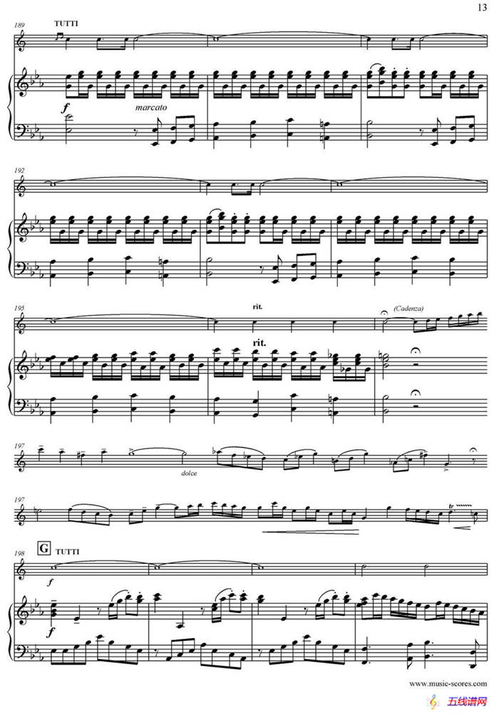 Mozart：Concerto KV495 No.4-1st（中音萨克斯+钢琴伴奏）