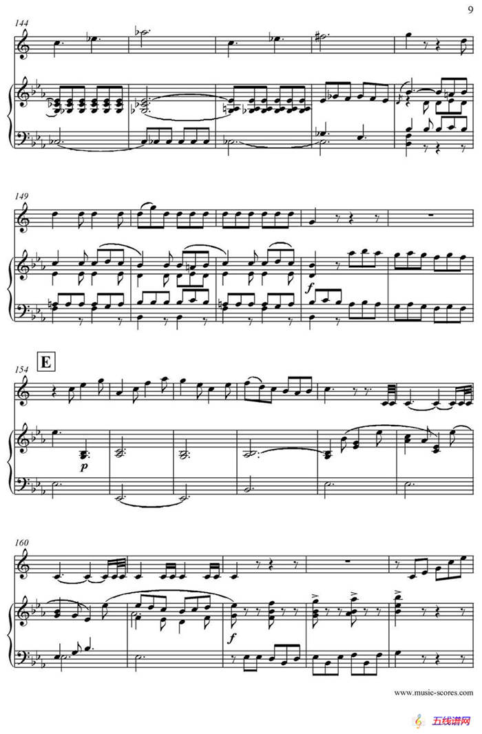 Mozart：Concerto KV495 No.4-3st Rondo 回旋曲（上低音萨克斯+钢琴伴奏）