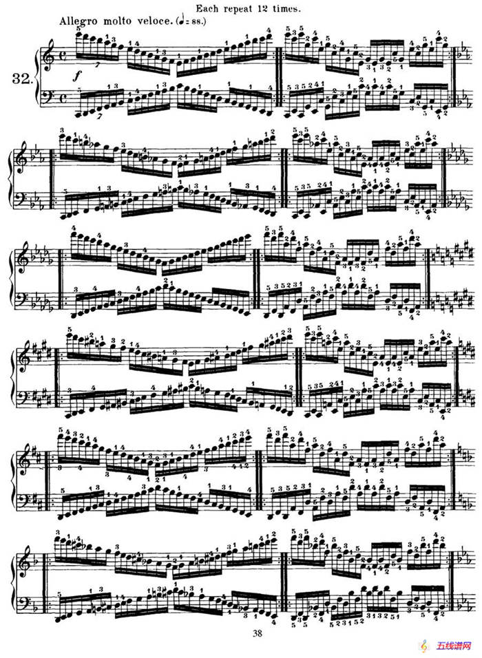 Czerny - 40 Daily Exerci Op.337（31—35）（40首日常训练曲）