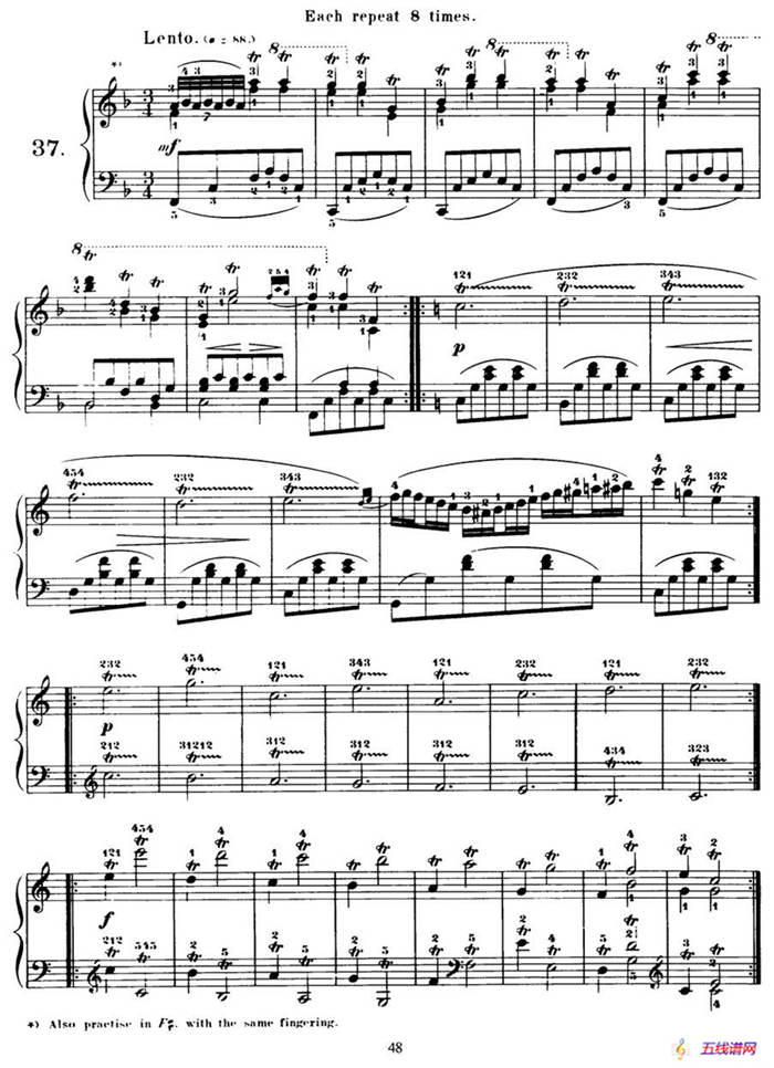 Czerny - 40 Daily Exerci Op.337（35—40）（40首日常训练曲）