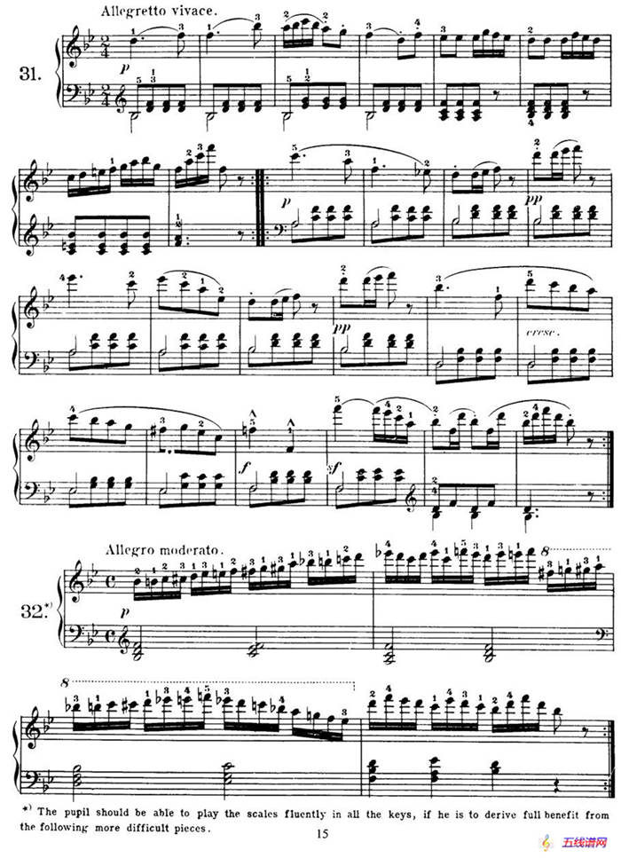 Czerny - 100 Progressive Studies Op.139（22—36）