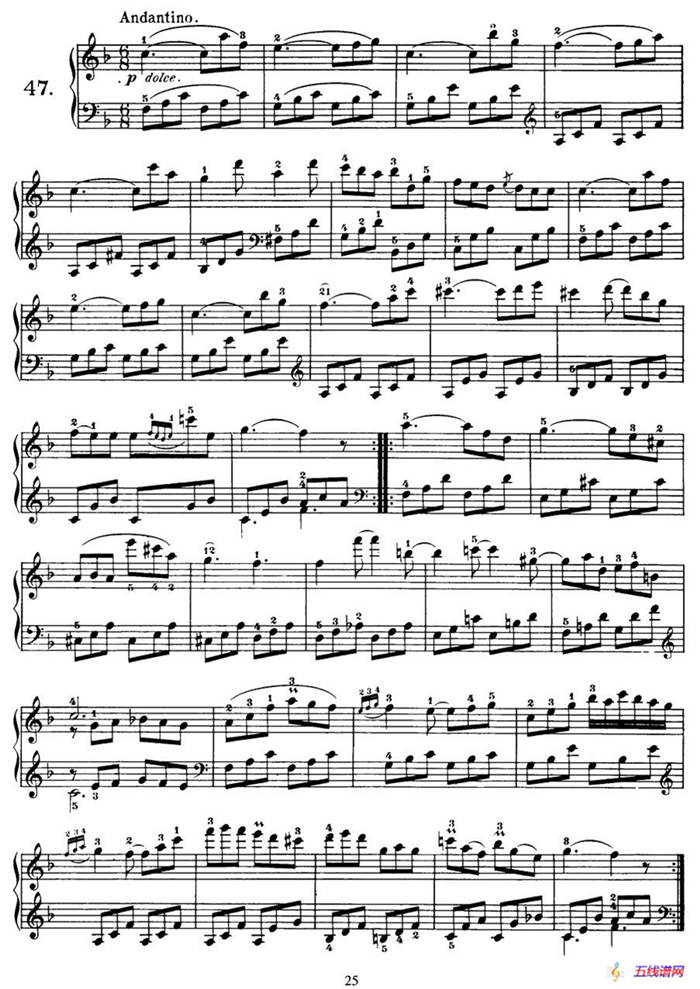 Czerny - 100 Progressive Studies Op.139（47—57）