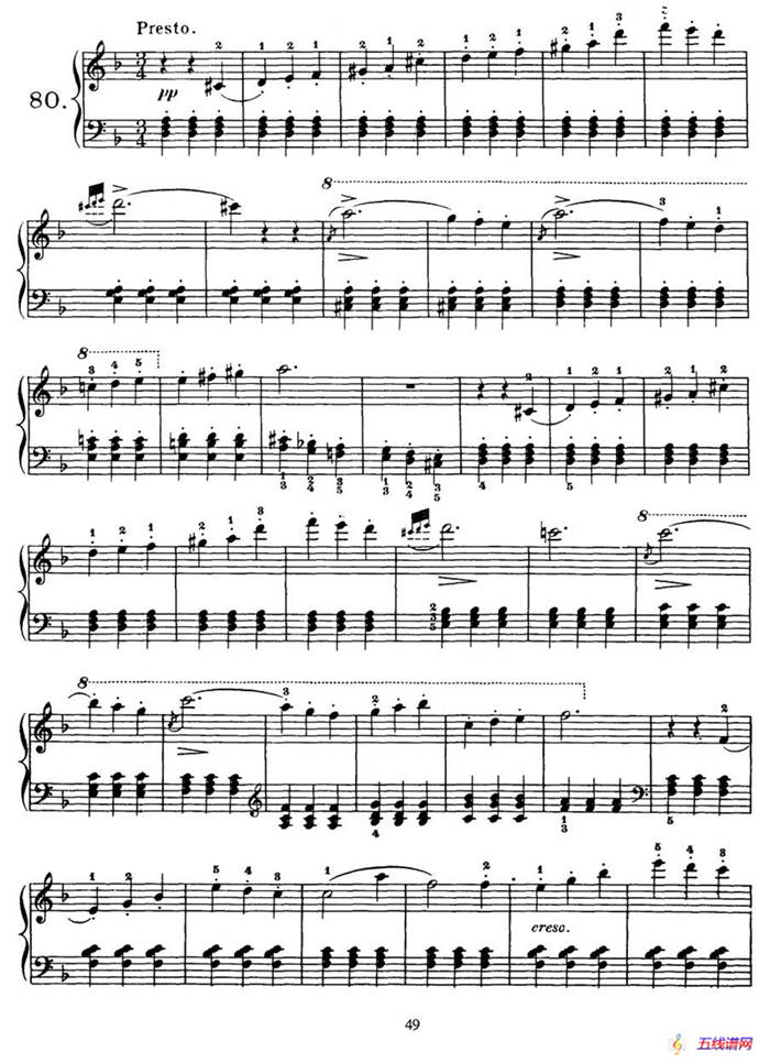 Czerny - 100 Progressive Studies Op.139（78—83）