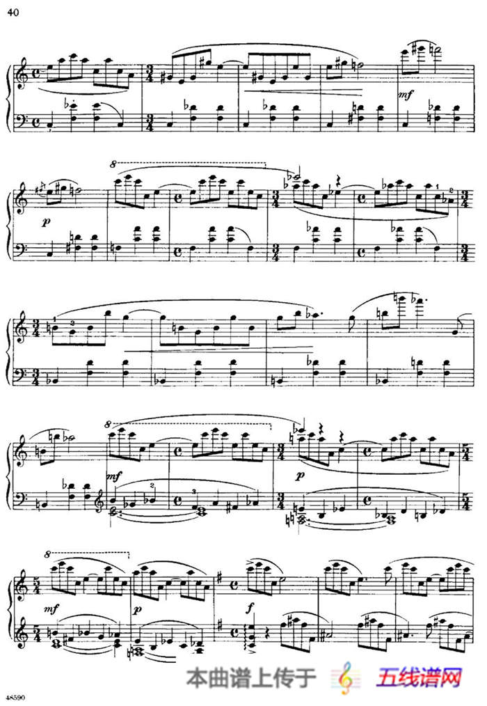 塞缪尔·巴伯 - 降e小调钢琴奏鸣曲 op.26 v.2