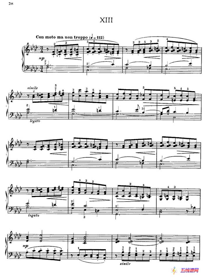 20 Petites Etudes, Op.91（20首小型练习曲）（13）