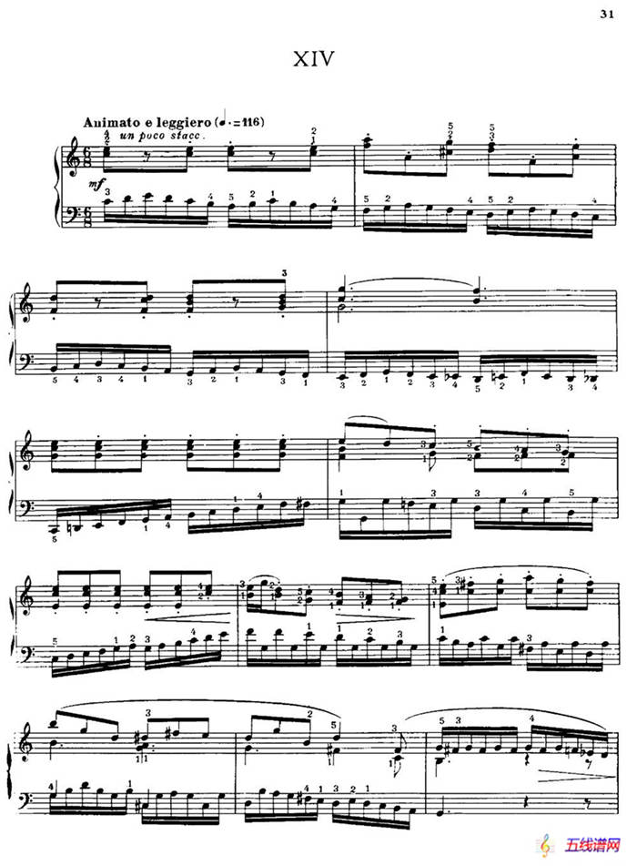 20 Petites Etudes, Op.91（20首小型练习曲）（14）