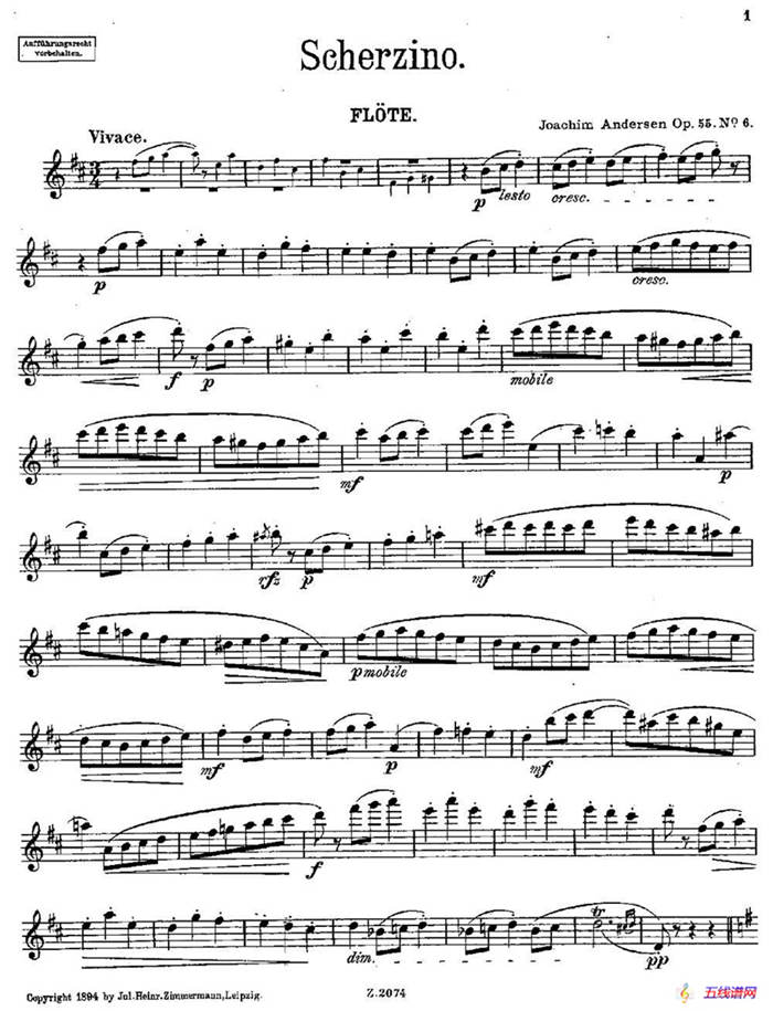 Scherzino（Op.55 No.6）