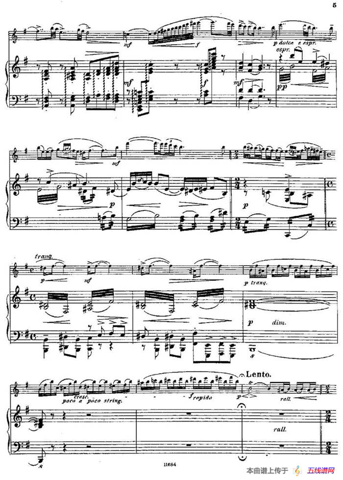 Introduction et Caprice（Op.58）（长笛+钢琴伴奏）