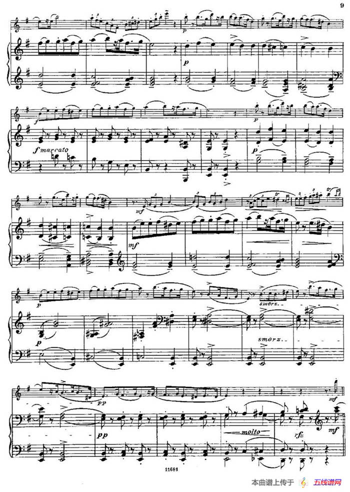 Fantaisies nationales. Suedois.（Op.59 No.4）（长笛+钢琴伴奏）