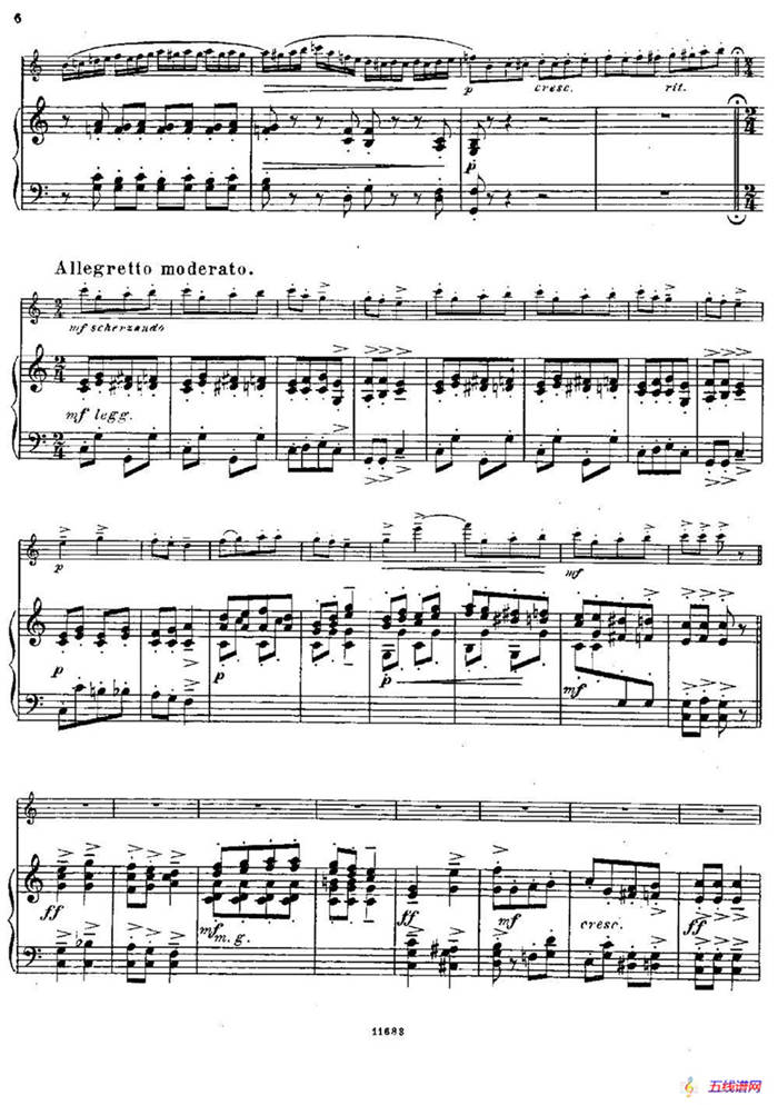 Fantaisies nationales. Hongrois.（Op.59 No.6）（长笛+钢琴伴奏）
