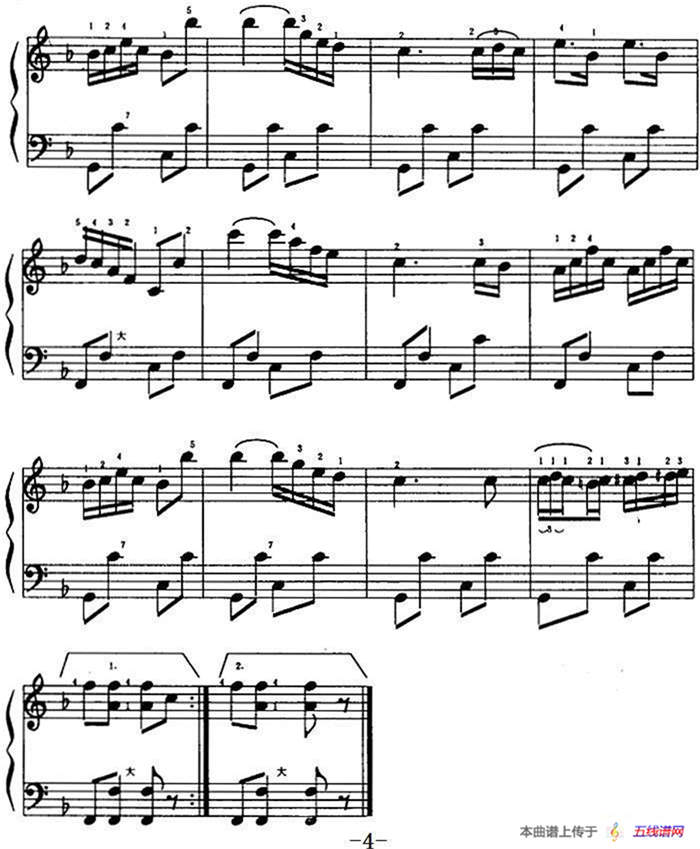 单簧管波尔卡（4个版本）