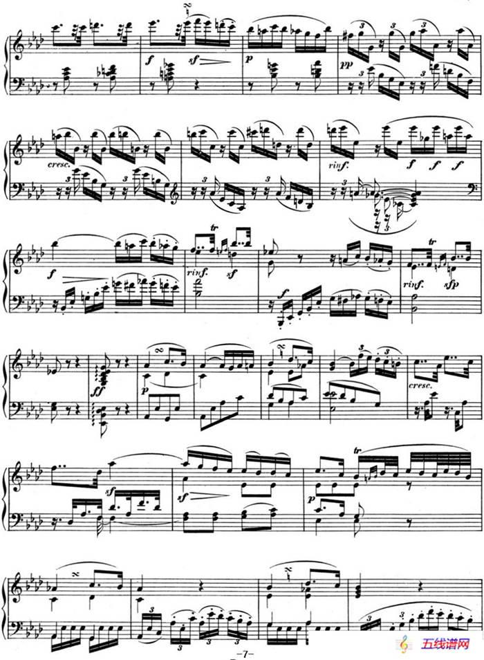 贝多芬钢琴奏鸣曲05 c小调 op.10 No.1 C minor3