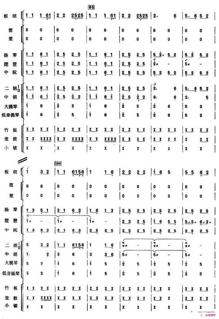 月牙五更（总谱）