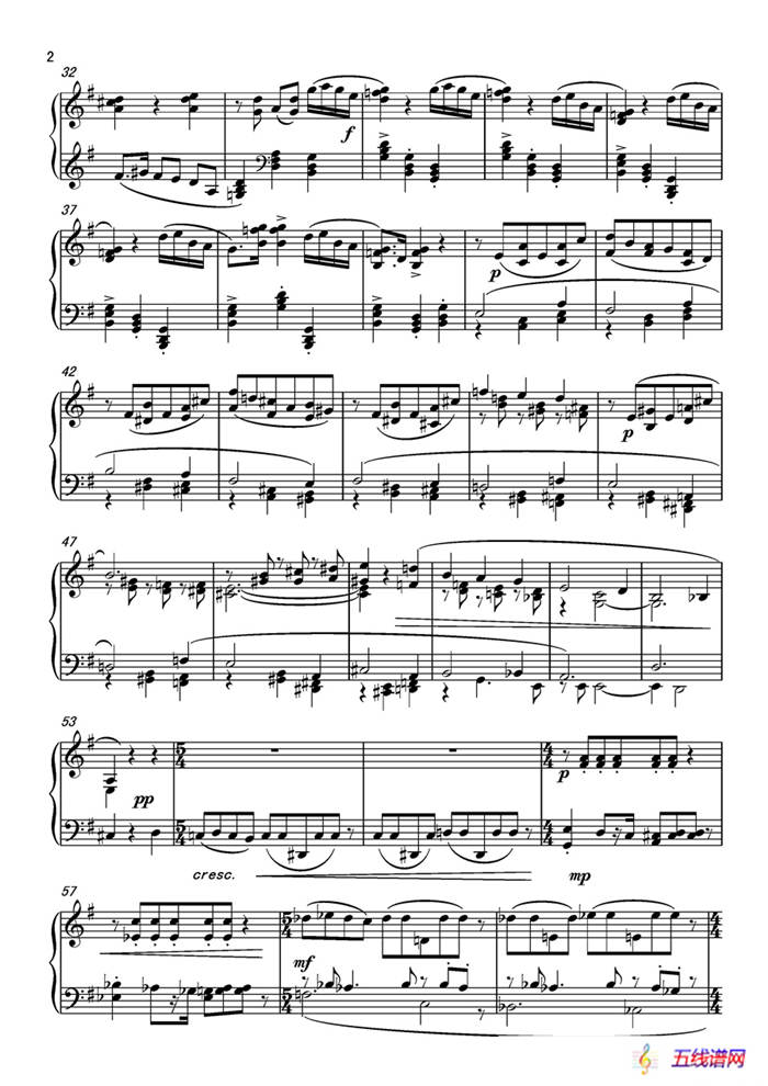第五钢琴奏鸣曲Piano Sonata No.5