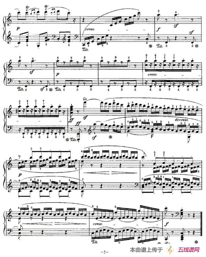 贝多芬钢琴小品（Bagatelles）（Op.33 之5）