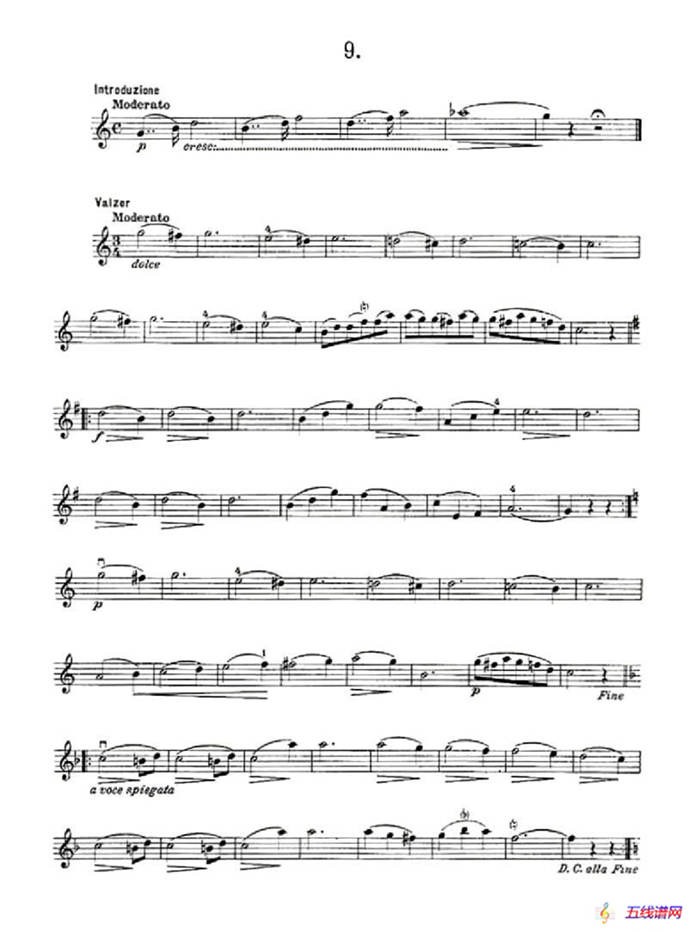 36 Studi Melodici E Facilissimi  Op.48之1—10（36首容易旋律 作品.48）