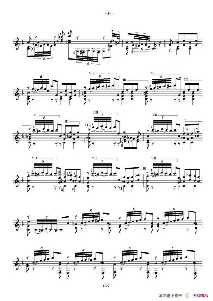 索尔·克斯特26首练习曲之16——20