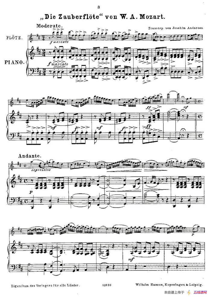 Opern-Transcriptionen.Op.45-8（长笛+钢琴伴奏）