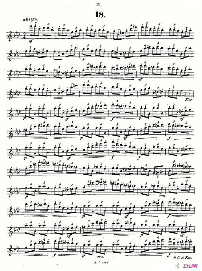 24首长笛练习曲 Op.21 之13—24
