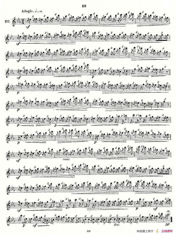 Andersen etude op30 之13—24（练习曲作品30号）