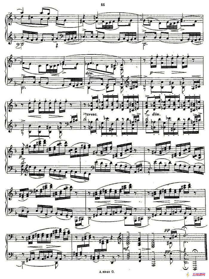10首《前奏曲》之三（Rachmaninoff10 Preludes Op.23）