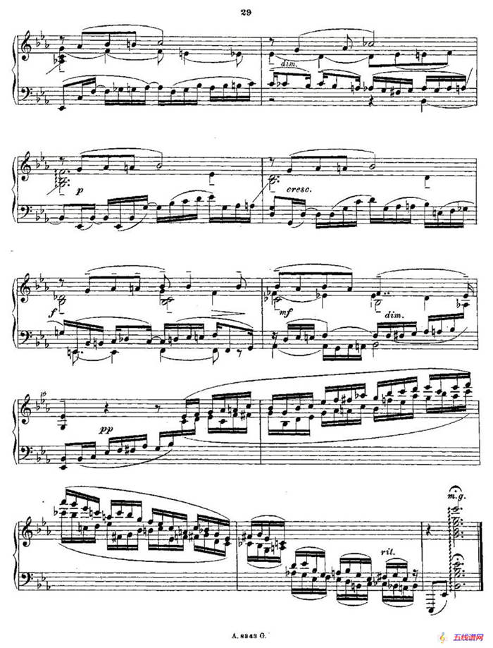 10首《前奏曲》之六（Rachmaninoff 10 Preludes, Op.23）