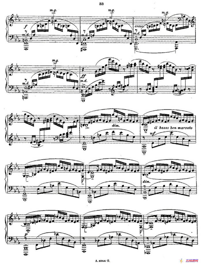 10首《前奏曲》之七（Rachmaninoff 10 Preludes, Op.23）