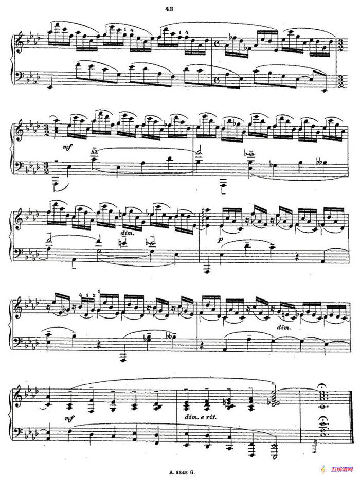 10首《前奏曲》之八（Rachmaninoff 10 Preludes, Op.23）