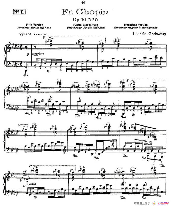 肖邦《练习曲》Fr.Chopin Op.10 No5-5