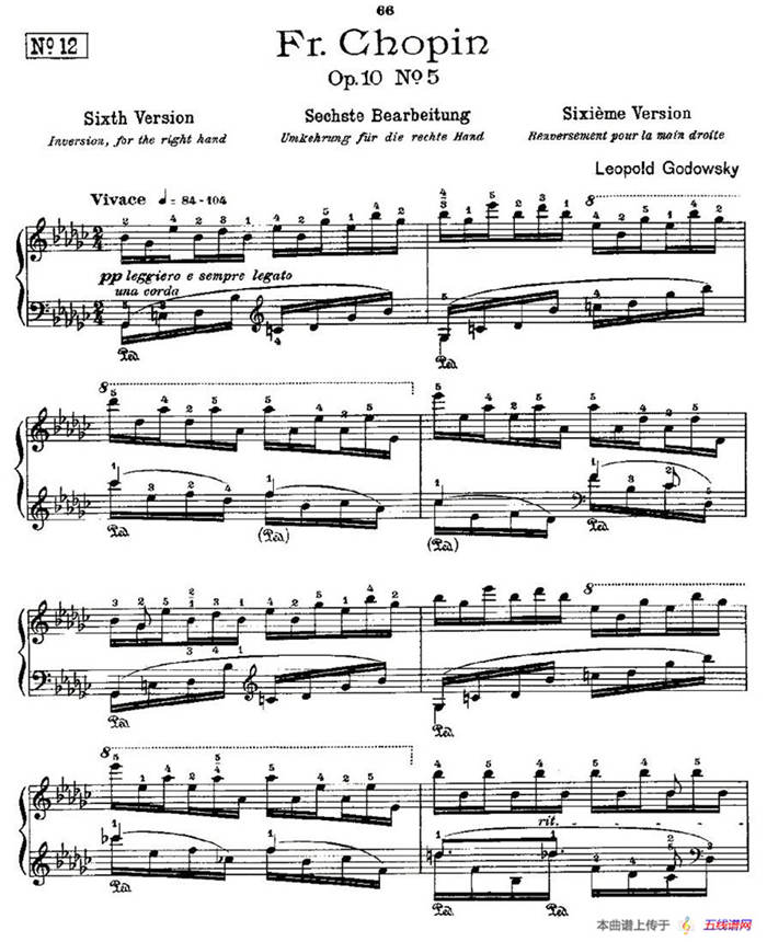 肖邦《练习曲》Fr.Chopin Op.10 No5-6