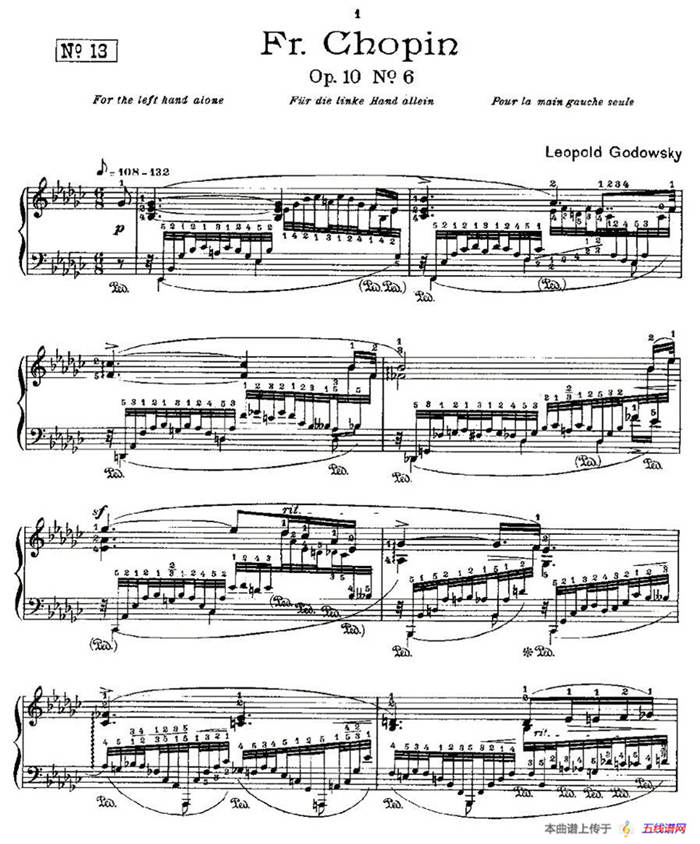 肖邦《练习曲》Fr.Chopin Op.10 No6