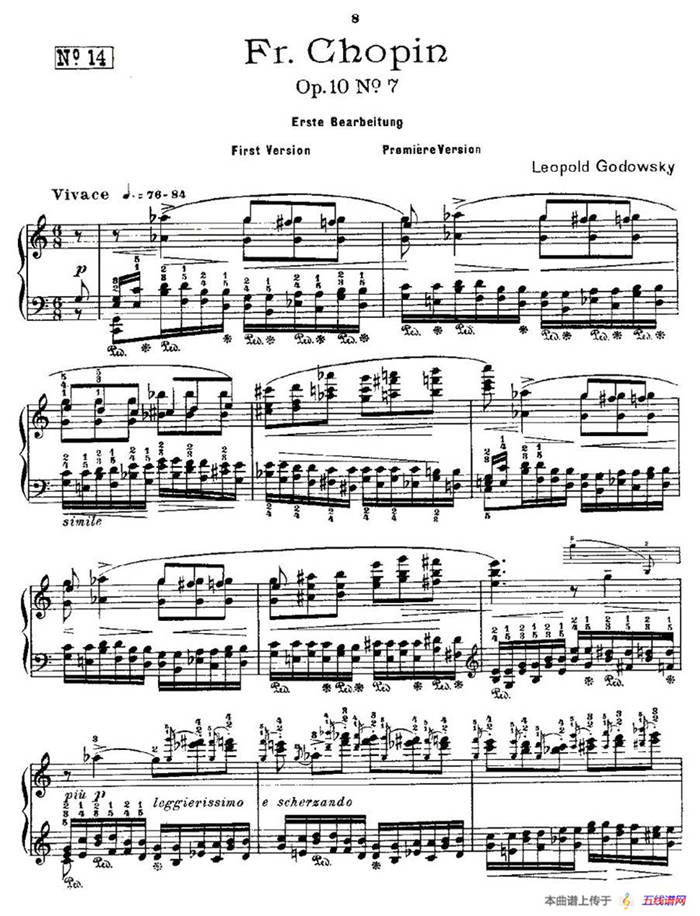 肖邦《练习曲》Fr.Chopin Op.10 No7-1