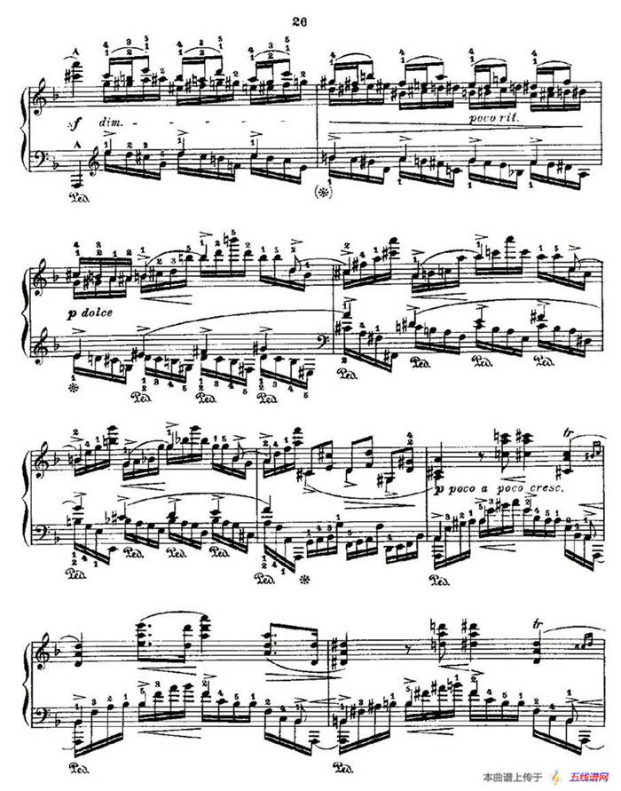 肖邦《练习曲》Fr.Chopin Op.10 No8-1