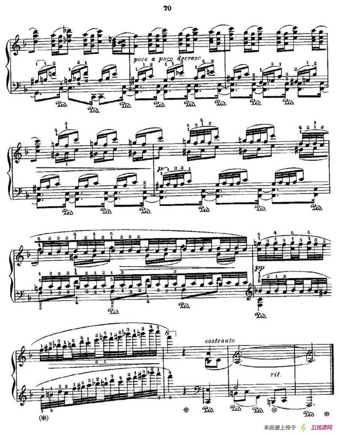 肖邦《练习曲》Fr.Chopin Op.25 No3-1