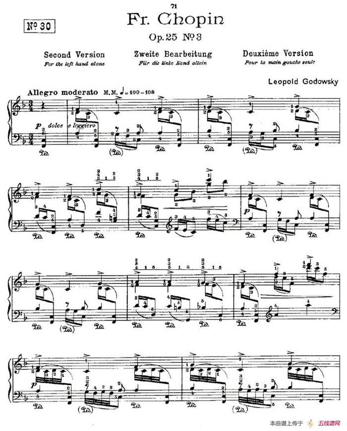 肖邦《练习曲》Fr.Chopin Op.25 No3-2