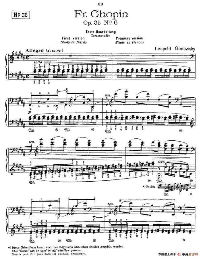 肖邦《练习曲》Fr.Chopin Op.25 No6