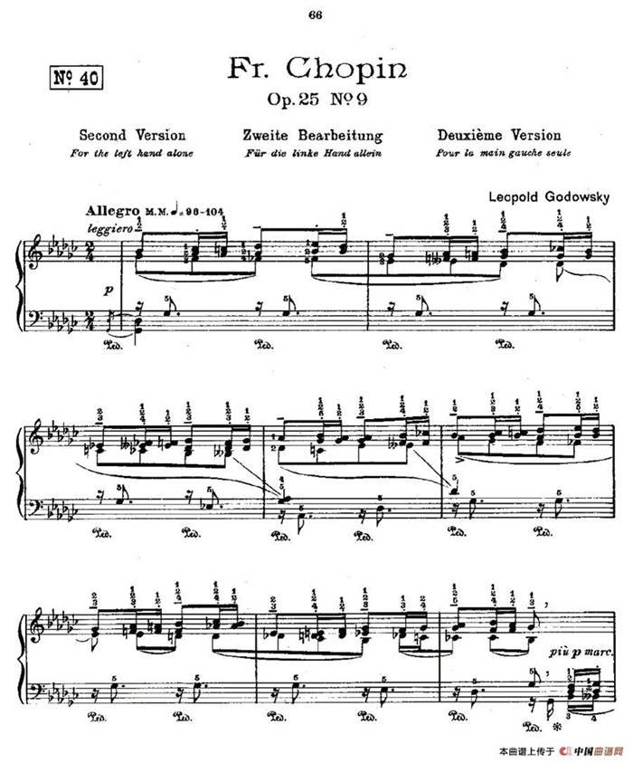 肖邦《练习曲》Fr.Chopin Op.25 No9-2