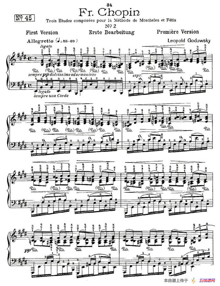 肖邦《练习曲》Fr.Chopin No 2-1