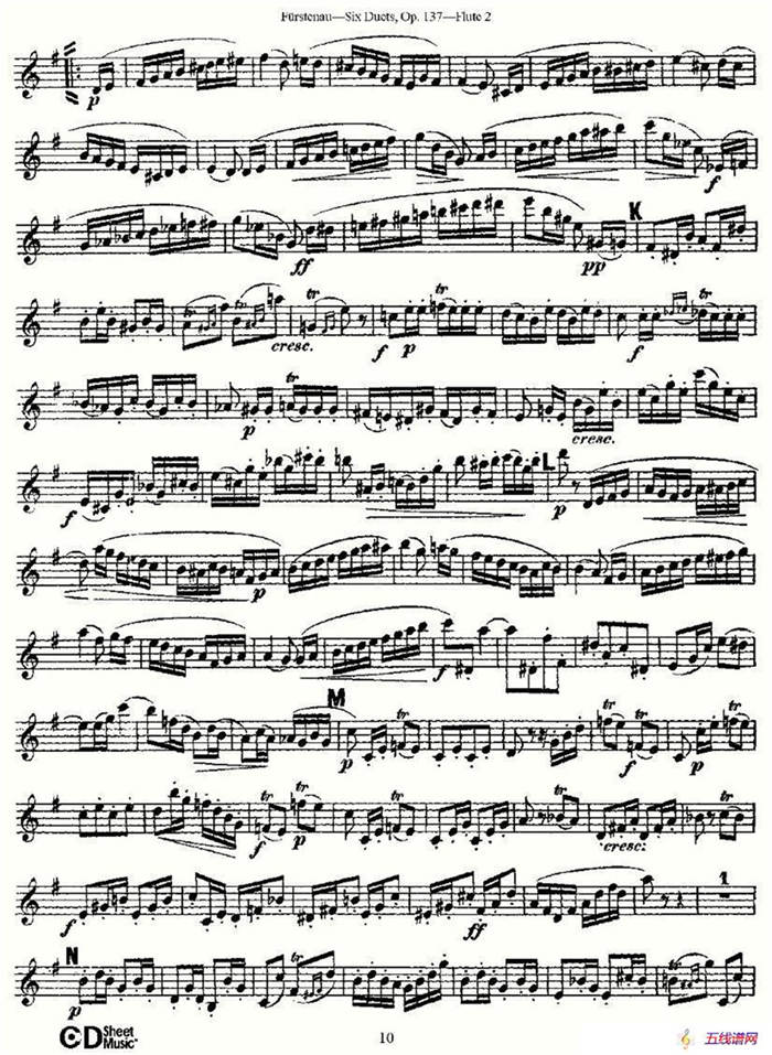 Six Duets, Op.137 之二（二重奏 六首作品 137號）