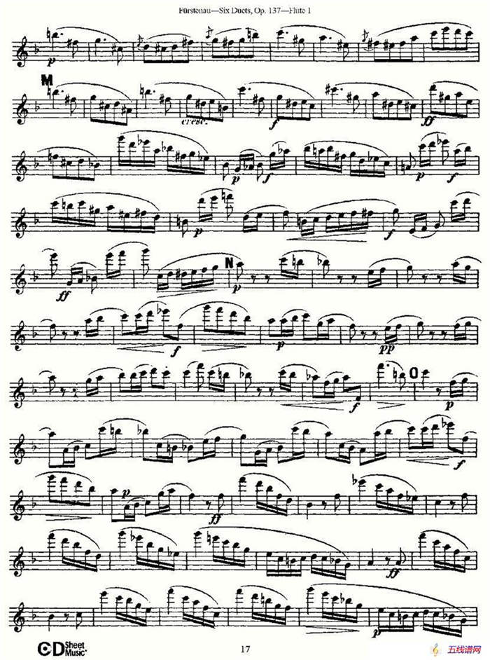 Six Duets, Op.137 之三（二重奏 六首作品 137号）