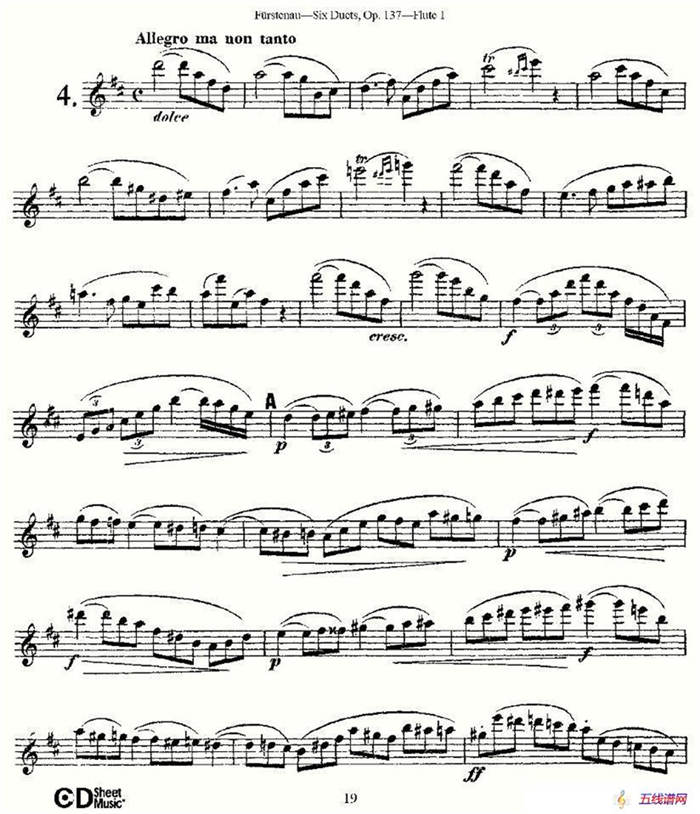 Six Duets, Op.137 之四（二重奏 六首作品 137号）