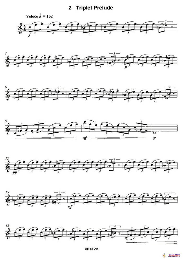 Triplet Prelude（12首现代风格练习曲之2）