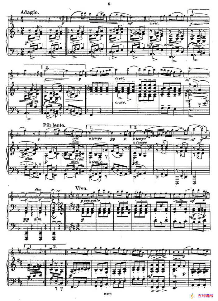 Fantaisies nationales. Op. 59, 1. （长笛+钢琴伴奏）