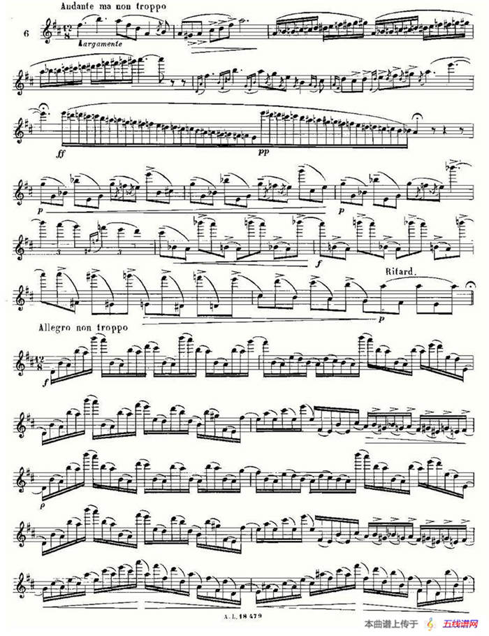 基于维尼亚夫斯基练习曲的10首长笛练习曲之6（Moyse - 10 Studies After Wieniawski）
