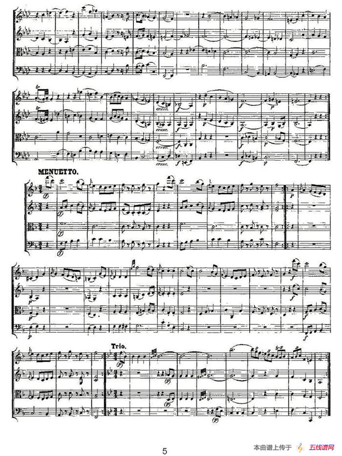 Quartet No. 8 in F Major, K. 168（F大调第八弦乐四重奏）