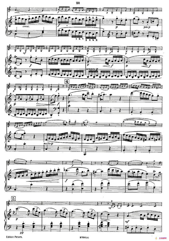 Mozart - Violin Sonata No.2, KV. 303（第二小提琴奏鸣曲）