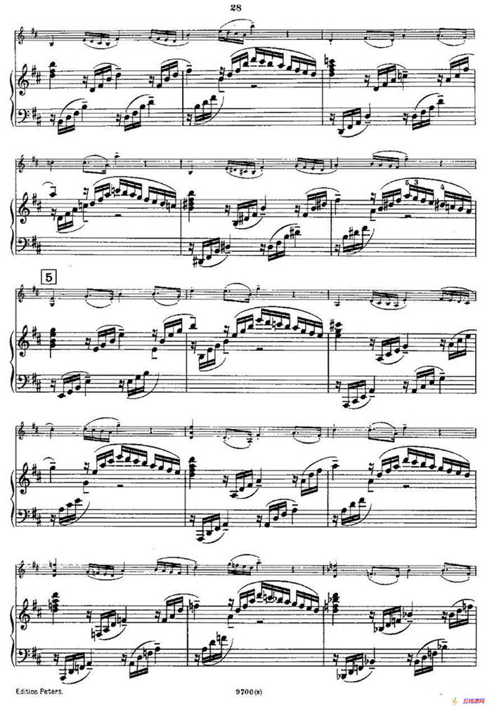 Mozart - Violin Sonata No.3, KV. 306（第三小提琴奏鸣曲）