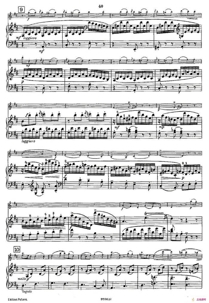 Mozart - Violin Sonata No.3, KV. 306（第三小提琴奏鸣曲）