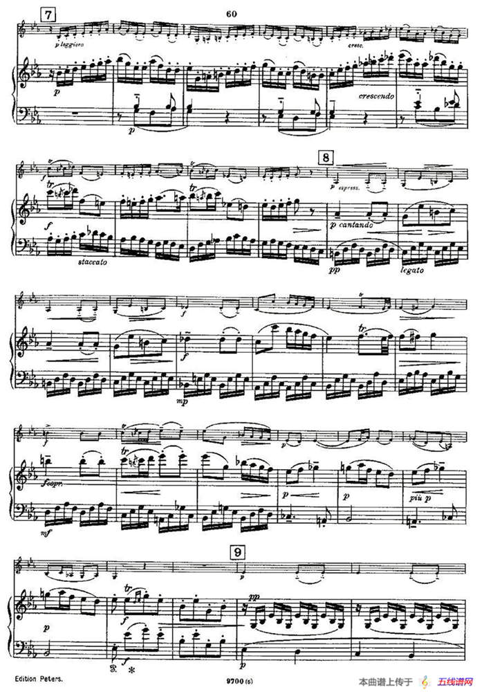 Mozart - Violin Sonata No.5, KV. 302（第五小提琴奏鸣曲）